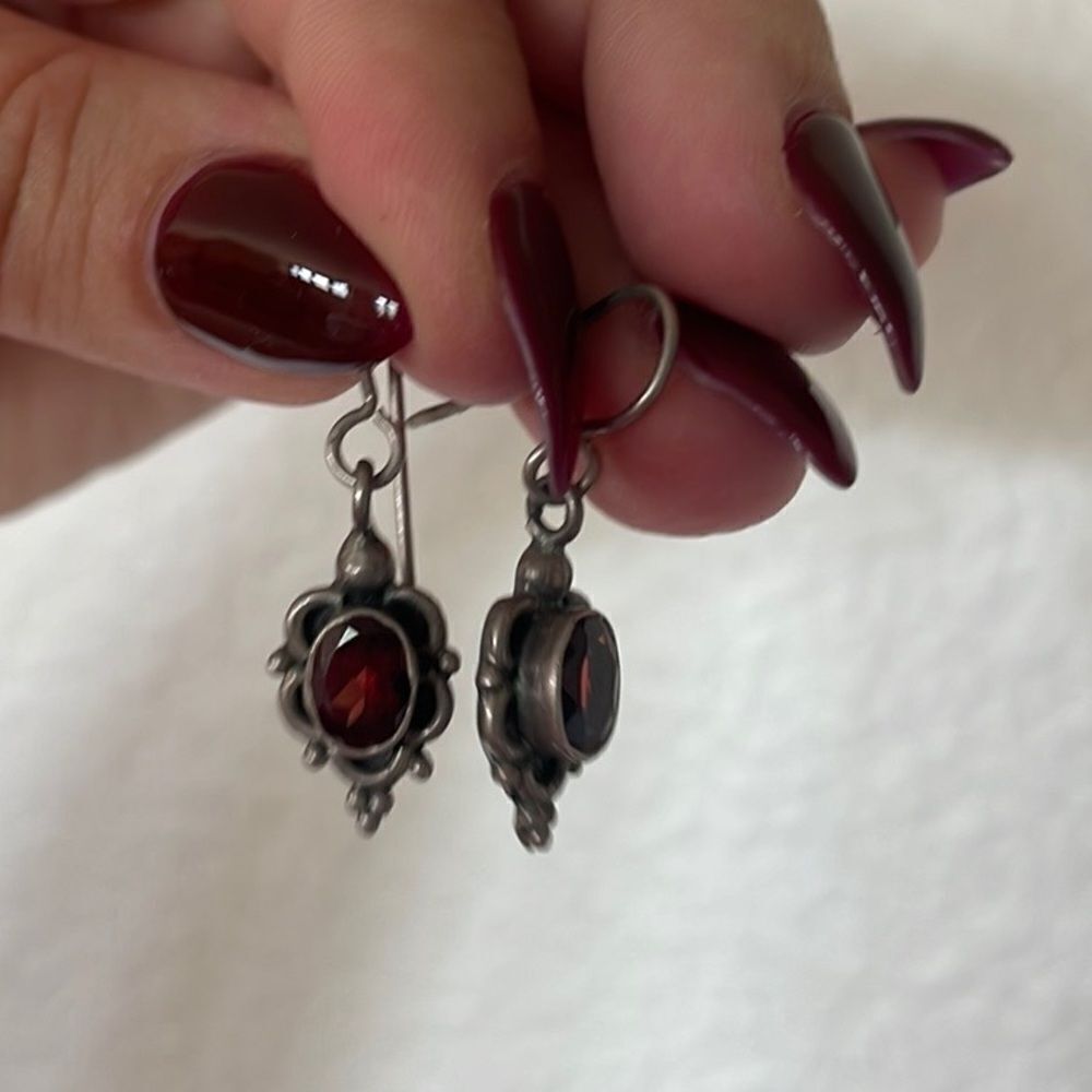 Ruby earrings
